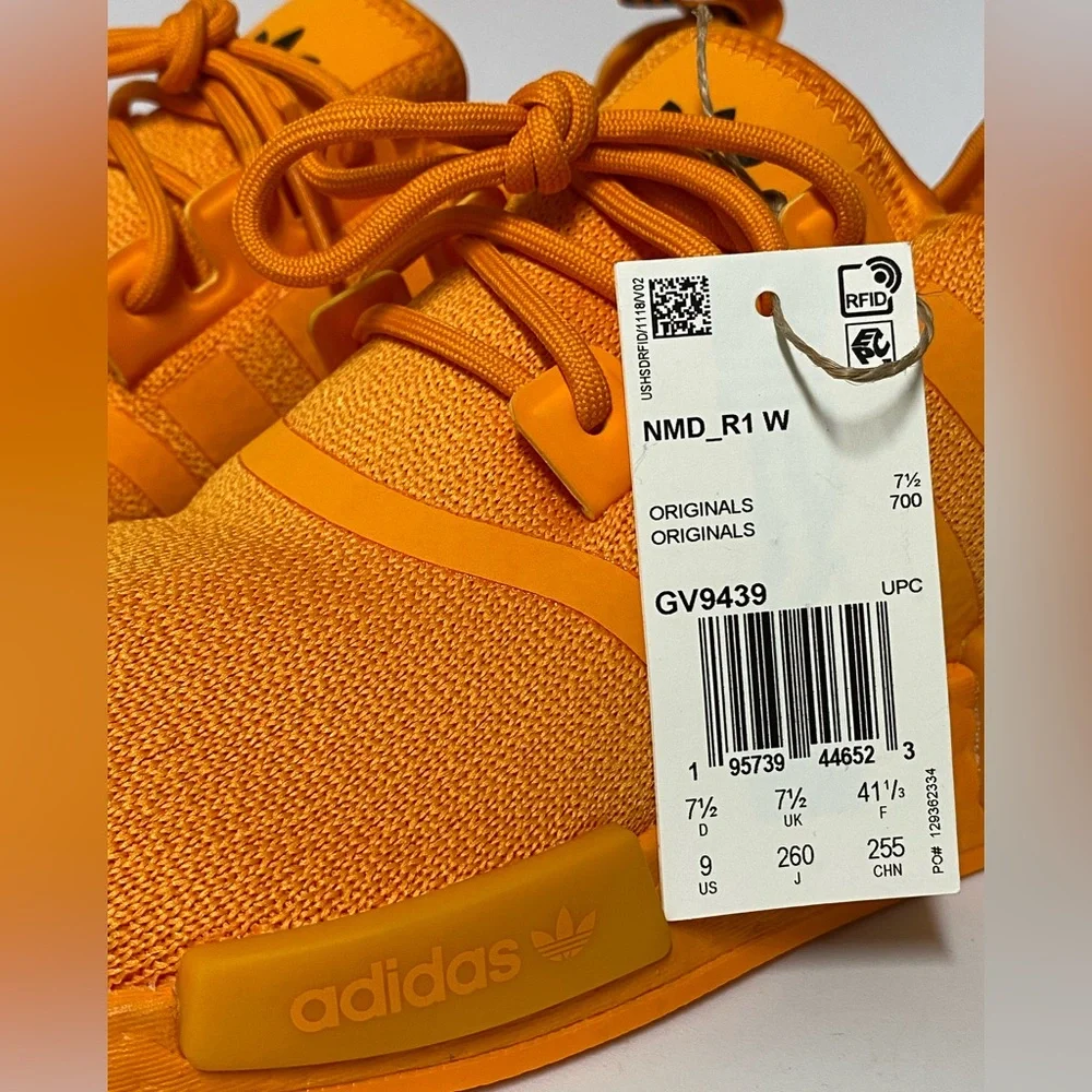 adidas NMD R1 Orange Womens Shoes new without box - Picture 6 of 10